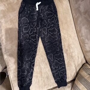 Vintage Havana Black Snake Print Joggers